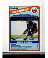 1984 O-Pee-Chee Mike Bossy Card #362 Scoring Goal Leaders NY Islanders - £3.84 GBP