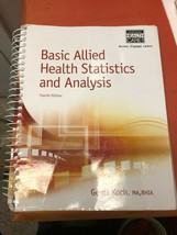 Basic Allied Health Statistics and Analysis, 4th Edition by Koch 9781133602705 - £18.69 GBP