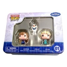 Disney Funko Pocket POP Frozen Anna Oalf Elsa Action Figures Pocket Tin 1 New - £14.97 GBP