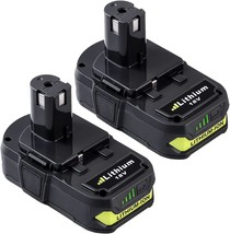 2Pack 3.5Ah 18V Battery Replacement Compatible With Ryobi 18V Battery Fo... - £35.92 GBP