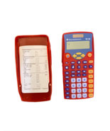 New Texas Instruments TI-10 Dual Power 2-Line Elementary Calculator Red ... - $17.77