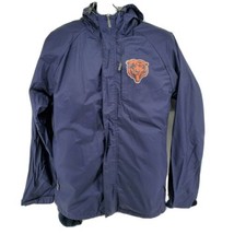 Chicago Bears 3 in 1 Jacket Size L Navy Blue Orange G-III Hooded - $49.45