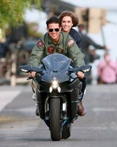 Tom Cruise Jennifer Connelly ride motorbike together Maverick 24x36 Poster - £24.05 GBP