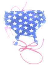 Xhilaration Womens Bikini Top With Laces Red White Blue USA Stars Size X... - £8.80 GBP