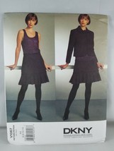Vogue Donna Karan DKNY Jacket Skirt Sewing Pattern V1067 Misses Sz AA 6 ... - $16.81