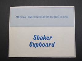 1966 Shaker Cupboard American Home Construction Pattern SC-1002 - $13.06