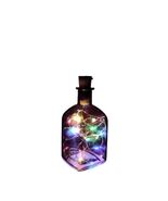 Amber Multicolored Square Glass Apothecary Nightlight / H = 6.1 in - $17.39