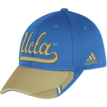  Adidas NCAA College UCLA BRUINS BLUE KHAKI Football Curved Hat Cap Size... - $23.99