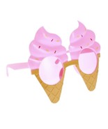 Ice cream Cone glasses birthday party, funny glasses, summer party acces... - $375.38 MXN