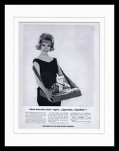 1965 Tiparillo Cigar Girl Football Framed 11x14 ORIGINAL Vintage Adverti... - $49.49