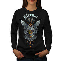 Wellcoda Eternal Knight Fantasy Womens Sweatshirt, Axe Casual Pullover Jumper - £22.74 GBP+