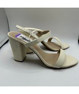 BP Cream Block Heel Sandals Size 11 NWT Strappy Open Toe Dress Shoes - $35.00
