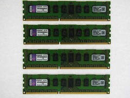 New! Kingston 16GB (4x4GB) Memory KVR1333D3D8R9S/4G DDR3-1333 Ecc Registered - £74.77 GBP