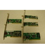 Network cards PCI interface lot of 5 untested - $181.52 MXN