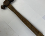 Vintage 33 oz Plumb Ball Peen Hammer On Original Hickory 15” Wood Handle - $19.79
