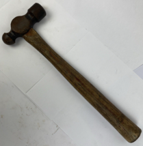 Vintage 33 oz Plumb Ball Peen Hammer On Original Hickory 15” Wood Handle - £15.56 GBP