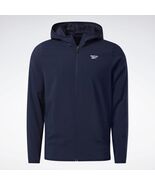 Reebok Jacket Vector Navy Size Large Training Essentials Mens Woven Ligh... - €25,77 EUR