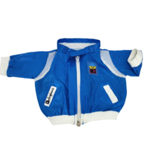 Vintage Cabbage Patch Kids Colorforms Blue Vynil Zip Up Jacket / Coat For Doll - £13.44 GBP