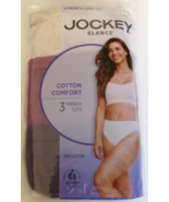 3 Jockey Elance Cotton Comfort french cut briefs Size 8 Multi-color Styl... - $25.77 CAD