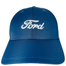 Ford Motor Baseball Hat Cap Blue RipStop Embroidered Adjustable Cap America - £23.58 GBP
