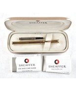 *Sheaffer White Dot Fountain Pen 23K Gold Plated Electroplate Body - $2,244.75 MXN