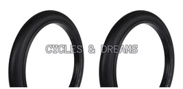 All Black Vintage Og Bmx Bike Tires 20 X 2.10 Smooth Tread, Bmx Bike Tires - £33.62 GBP