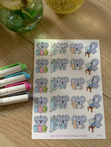 Koala Working on Planner | Homemade Planner, Character Stickers, Deco St... - $3.22