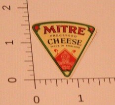 Vintage Mitre Processed Cheese Label  - $4.94