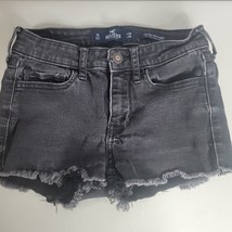 Hollister Junior Girls Black Low Rise Shorts Size 1 1S Super Skinny - £7.46 GBP