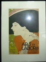 Antique 1909 Italian Lithographic Advert Poster ARS &amp; LABOR, Musica e Musicisti - £127.22 GBP