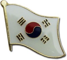 Wholesale Pack of 3 South Korea Country Flag Bike Hat Cap lapel Pin - £7.72 GBP