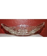 Vintage Anchor Hocking Early American Prescut Glass Serving Boat 9.5 long - £7.89 GBP