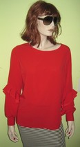 Vintage RW&amp;CO Women&#39;s Fashionista Red Blouse Tunic Pullover Shirt Top Sz... - £27.91 GBP