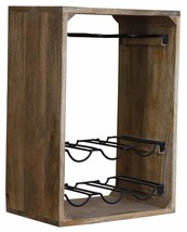 MANGO Colette Solid Wood and Iron Wine Rack - £39.09 GBP+