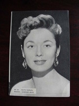 Vintage Publesca Movie Card of Ruth Roman LOOK - $17.82