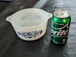 Vintage PYREX Bleu Onion Floral Casserole Plat N° Couvercle 473 1 Quart Vgc - $24.94