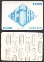 The Firm OTTO Cloth Backstage Guest Pass from the 1985 US Tour, Cool!. - £7.61 GBP