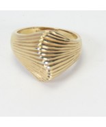 VTG Size 6-1/2 Ring ESPO 14K GE Goldplate Signed Stripe Row - $29.45 CAD