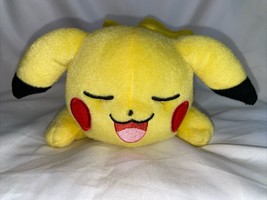 Tomy Pokemon Sleeping Pikachu plush  8&quot;  Stuffed animal toy - £11.63 GBP