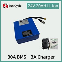 24V 20Ah 750W Lithium Ion Ebike Battery Electric Bicycle Wheelchairs BMS Charger - £117.35 GBP