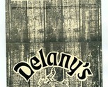 Delany&#39;s Sports Bar Menu State Line Road &amp; US 50 Whitewater Township Ohio  - £14.17 GBP