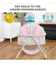 Dream On Me Karley Bassinet in Grey and Pink - $57.00