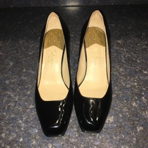 Cole Haan Black Patent Leather COLLECTION AIR Heel Pump, Style#D21985, S... - $79.00