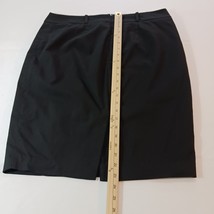 Mossimo Stretch Back Zipper Women's Black Skirt Measured Waist 36" image 8