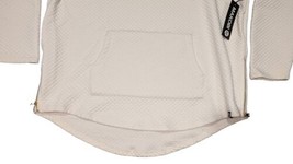 NWT Makobi “Cream” Quilted Hoodie / Sweatshirt - Gold Zipper Details Men... - £59.76 GBP