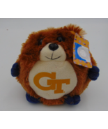 Georgia Tech stuffed Animal Bear Round Soft Plushland RARE - $33.61 CAD