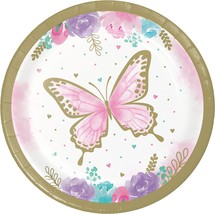Golden Butterfly Dessert Plates, 8 ct - £11.98 GBP