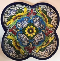 Talavera Style Ceramic 5 Section Snack Plate Handmade Hand-Painted by Pedro Alba - £27.92 GBP