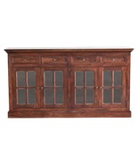 Artisan furniture Large Cherry Sideboard with 4 Glazed Doors - $1,444.00
