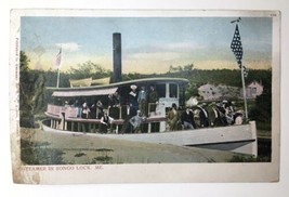 Steamer Ship Boat in Songo Lock Maine ME Private Mailing Postcard Unposted - £3.99 GBP